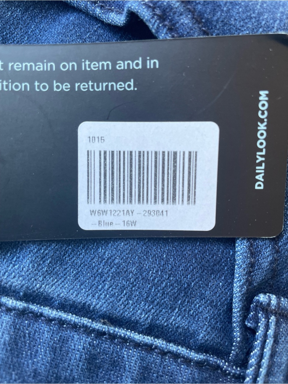 Democracy Women’s Artisanal Blue “Ab”solution Itty Bitty Boot Jeans Size 16W NWT - Picture 8 of 11